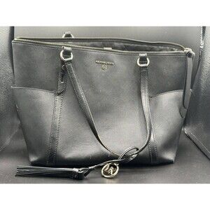 Michael Kors Nomad Large Top Zip Tote Black